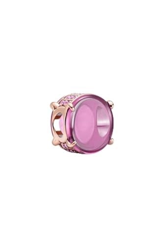 POSEİDONS JEWELLERY (580) Pembe Oval Kabaşon Charm-1