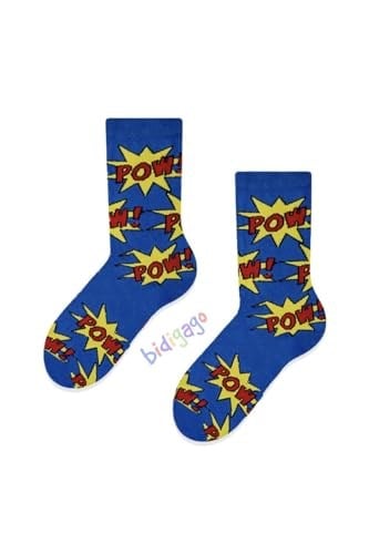 Pow Desenli Unisex Çocuk Çorap-1
