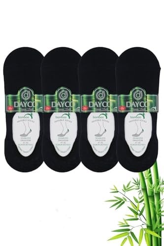 Premium Dikişsiz Erkek Bambu Babet Çorap Lacivert 4lü Set - 41-45 - C108