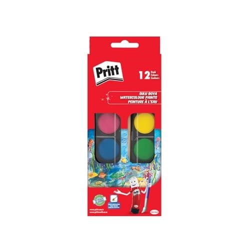 Pritt 12' li Suluboya - Büyük Tablet + Fırça Hediyeli