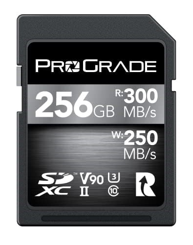 ProGrade Digital SD UHS-II 256GB Kart V90 Yukarı 250MB / s Yazma Hızı ve 300 MB/s okuma Hızı”â € | Profesyonel vlog'cular, Sinemacılar için Fotoğrafçılar ve İçerik Küratörler İlerleyen tarafından “â €