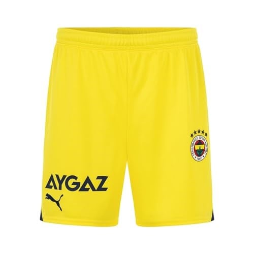 PUMA Fenerbahçe S.K. 23/24 Erkek Şort (Blazing Yellow-Medieval Blue/XS)