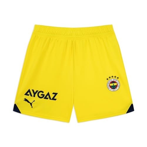 PUMA Fenerbahçe S.K. 23/24 JR Şort, Blazing Yellow-Medieval Blue, 11-12Y_M_FR