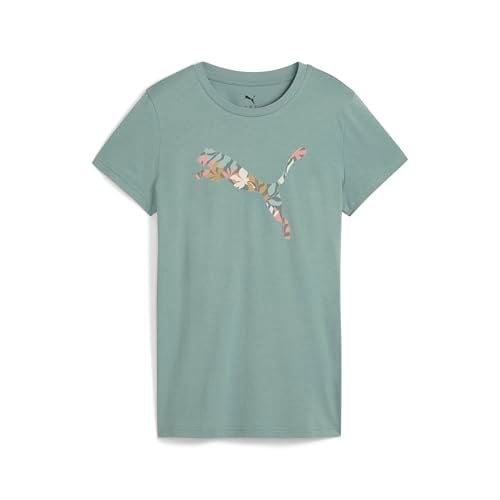 PUMA GRAPHICS Floral Cat Logo Tee Tişört Kadın