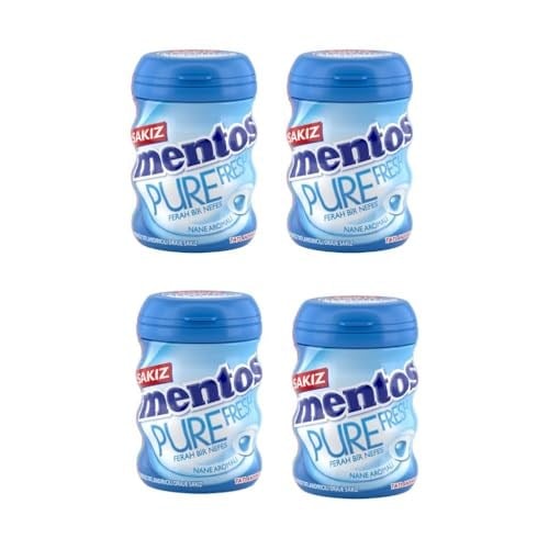 Pure Fresh Nane Aromalı Şekersiz Draje Sakız 4 Adet * 60 Gr.
