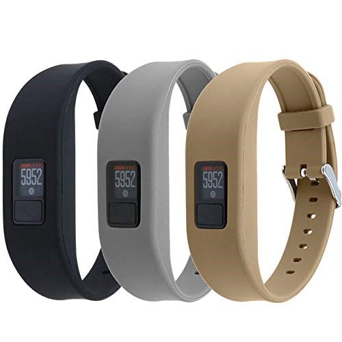 QGHXO Garmin Vivofit 3 için kayış, Garmin Vivofit 3 / Vivofit JR/Vivofit JR 2 Aktivite İzleyici için yumuşak silikon yedek kayış, 6,0
