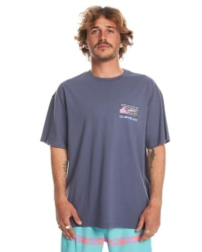 Quiksilver Eqyzt07653 Spin Cycle Ss Pembe Erkek T-Shirt