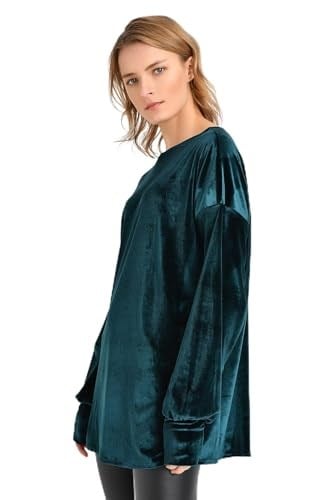 Quincey-Kadife Tunik Yeşil BDE2512 (YEŞİL / 36)