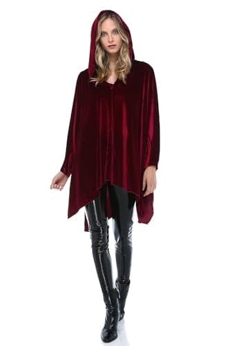 Quincey-Kadın Bordo Kadife Panço HK2518 (BORDO / 38)