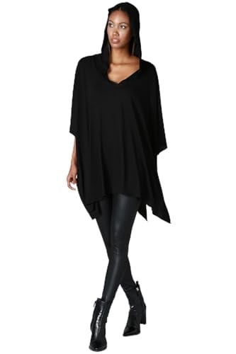 Quincey-Kadın Siyah Panço HK2120 (SİYAH / 40)