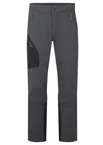 Rab Erkek Ascendorer Pantolon - Tırmanma ve Yürüyüş için Orta Ağırlıkta Su Geçirmez Softshell Pantolon