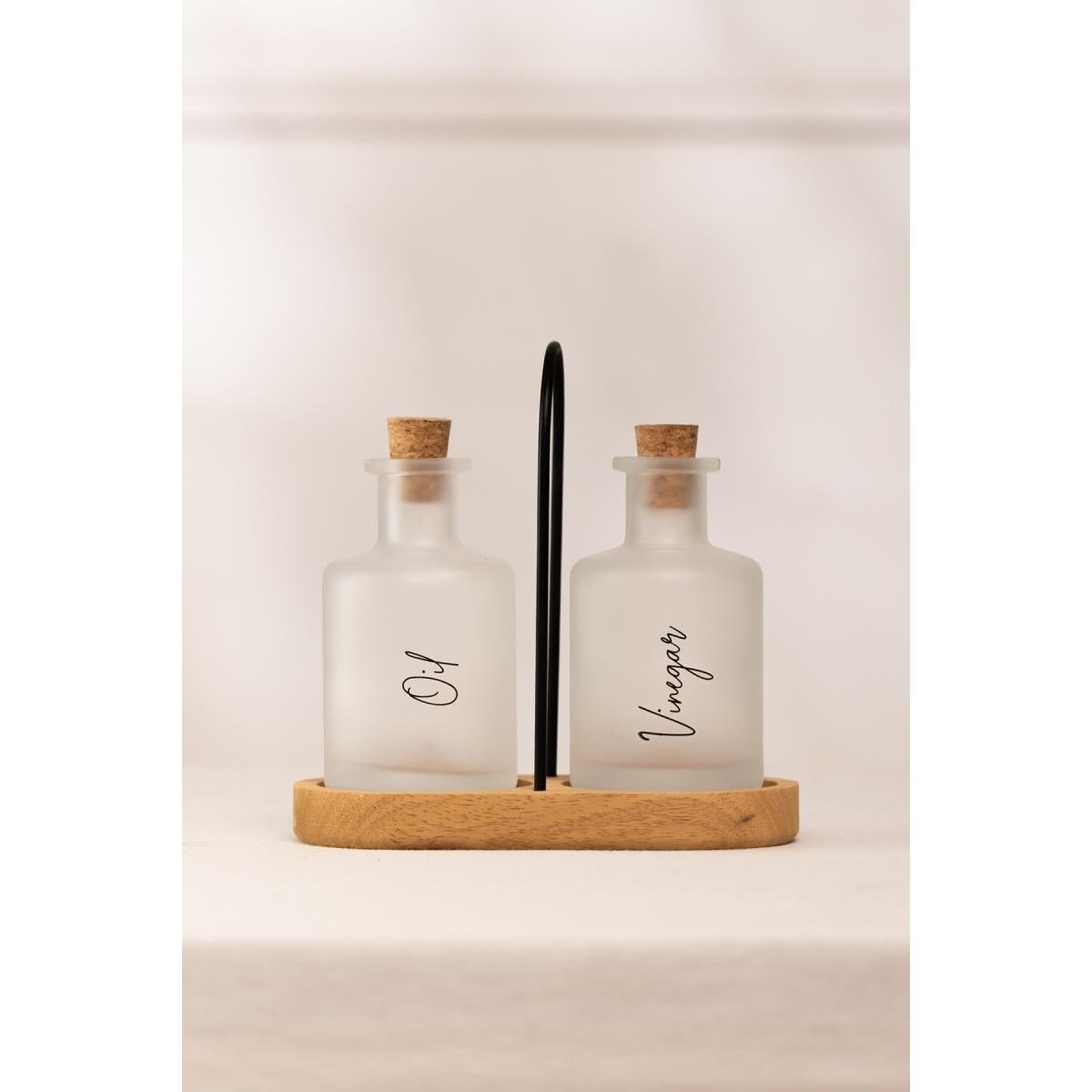 Rakle Vigo Bambu Stantlı 2'li Yağlık-sirkelik Seti 200 Cc