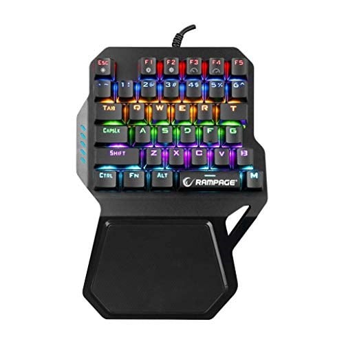 Rampage KB-R77 PALM USB Rainbow Backlight Outemu Blue Switch Mekanik 36 Tuşlu Mini Gaming Oyuncu Klavyesi
