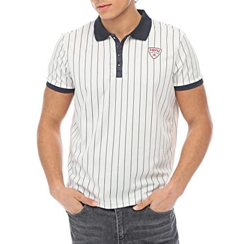Raru S.P.Q.O.R Erkek Polo T-Shirt LIBERTAS BEYAZ