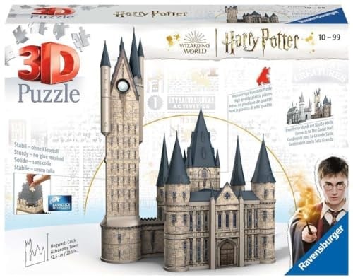 Ravensburger, 3D Puzzle Harry Potter Astronomi Kulesi, Yetişkin Puzzle