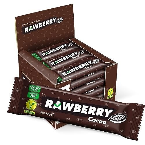 RAWBERRY KAKAO (15 BAR), İlave Şekersiz, Vegan, Glütensiz