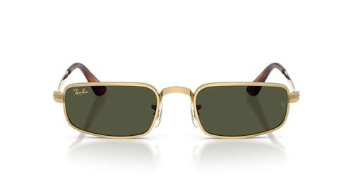 Ray-Ban RB 3927 001/31 54 A$AP ROCKY Unisex Dikdörtgen Gold Metal Güneş Gözlüğü