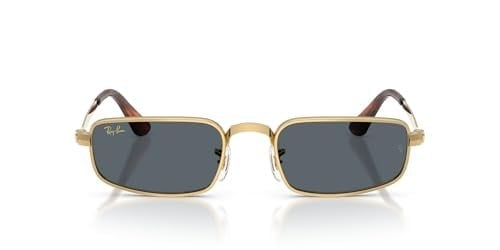 Ray-Ban RB 3927 001R5 54 A$AP ROCKY Unisex Dikdörtgen Gold Metal Güneş Gözlüğü