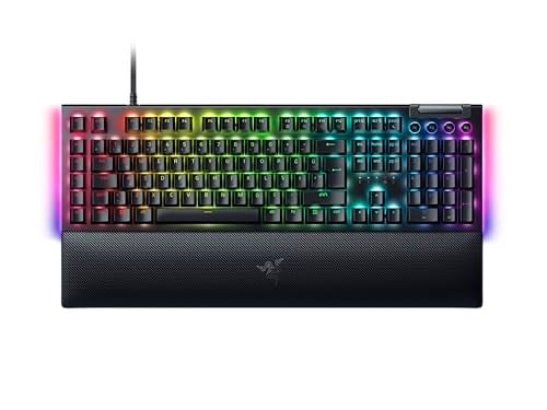 Razer BlackWidow V4 (Yeşil Anahtar) - Chroma RGB mekanik oyun klavyesi - Razer Snap Tap (tıklamalı mekanik anahtarlar, 6 özel makro tuşu, avu - Seçenekler: V4 - TR Layout, V3 Tenkeyless - TR Layout...