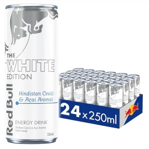 Red Bull Enerji İçeceği Hindistan Cevizi ve Açai 250 ml (24'lü Paket 24x250 ml)