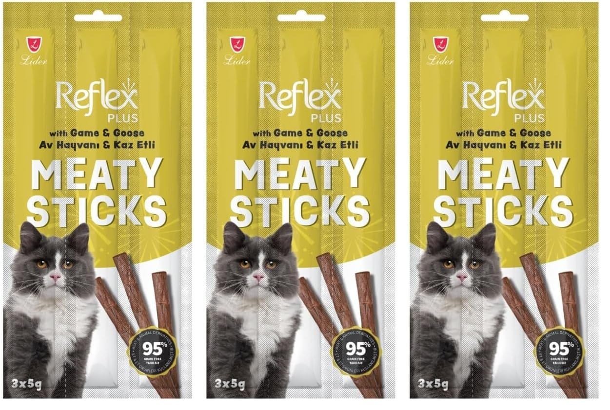 Reflex Kedi Ödül Stick Av Hayvanlı & Kaz 3 * 5 Gr (3 paketi)