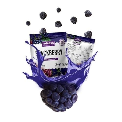 refresh Freeze Dried Böğürtlen - Dondurularak Kurutulmuş Meyve - Freeze Dry Meyve Kurusu 20gr