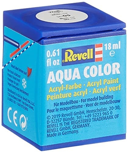 Revell - Su Bazlı Maket Boyası Beyaz Mat 18 Ml (36105)