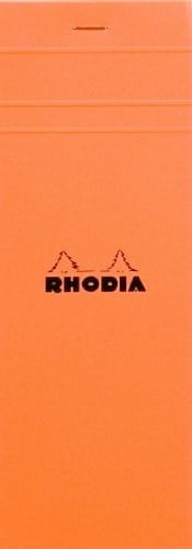 Rhodia Kareli Bloknot, Turuncu, 74x210 mm