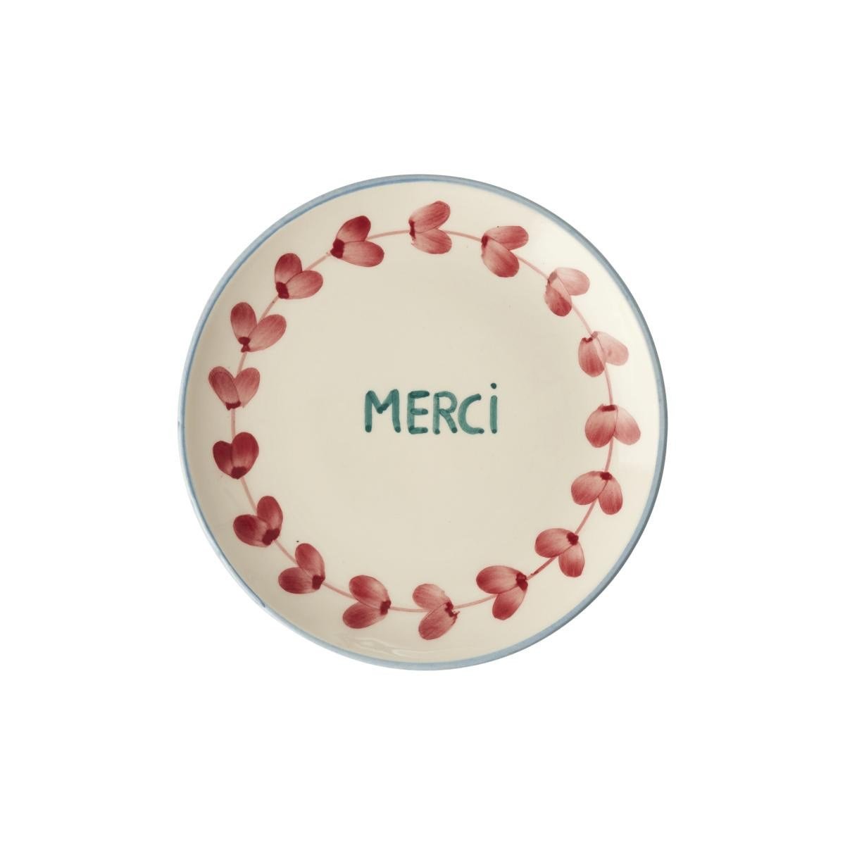 Rice El Yapımı Seramik Tatlı Tabağı - Merci