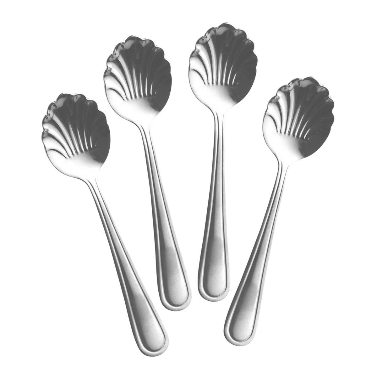 Rice Paslanmaz Çelik - Silver Tatlı Kaşığı