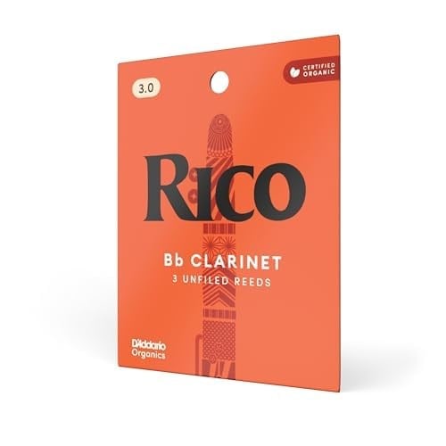 Rico by D'Addario BB klarnet yaprakları, kalınlık 3, 3'lü paket