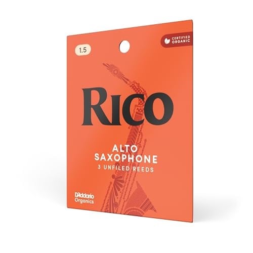 Rico by D'Addario Eb-Altsaksafon Yapıcı | Yüksek Hassas Üretim | Kalınlık 1,5 | 3'lü Paket | Sıcak Tam Ses | Hoş Oyun hissi - Seçenekler: Stärke 1.5, Stärke 3.0, Stärke 3.5, Stärke 4.0, Kalınlık: 1...