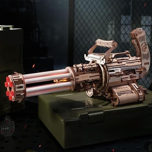 ROBOTIME Yetişkinler ve Gençler için Ahşap 3D Yapboz, 412 Parça Kendin Yap Mekanik Model Kiti, Elastik Atıcı, Bulmaca Meraklıları ve Koleksiyoncular için Yaratıcı Hediye, LQA01