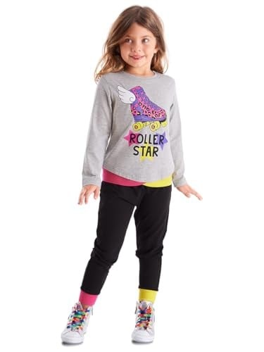 Roller Star Kız Çocuk T-shirt Pantolon Takım
