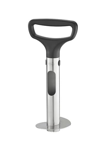 RÖSLE Ananas Dilimleyici Pro 12849 - Paslanmaz Çelik ABS, Kulp Uzunluğu 27 cm, Çaba Harcamadan Ananasları Eşit Dilimler, Sapın Kolay Çıkarılması İçin Fırlatma Yuvası