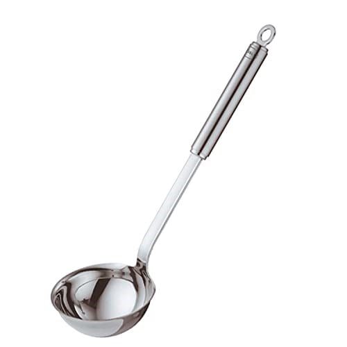 Rösle Kepçe, Yüksek Kaliteli Kepçe, Yuvarlak Saplı, 9 Cm, Paslanmaz Çelik 18/10, Bulaşık Makinesinde Yıkanabilir - Seçenekler: Kepçe, Delikli tava küreği, Seihlöffel, 14 cm