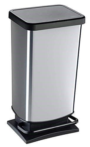 Rotho Paso Çöp Kutusu 40 L, Plastik, Siyah, 40 Liter