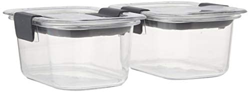 Rubbermaid Brilliance Gıda Saklama Kabı, Küçük, 1,3 Bardak, Şeffaf, 2'li Paket