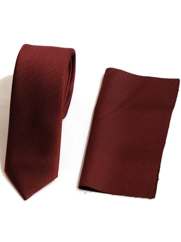 Ruben Cardin Ruben Cardin 1.Kalite Özel Desenli Bordo Kravat Mendil Seti bordo Tek Ebat bordo Tek Ebat ars-306