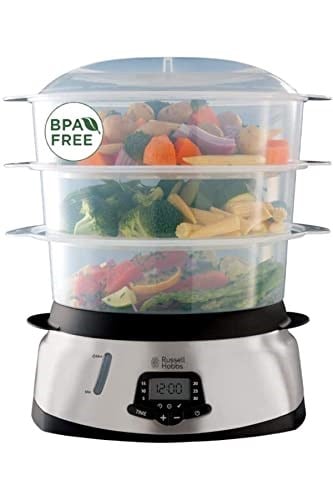 RUSSELL HOBBS 23560-56 Maxicook 3 Katmanlı Dijital Buharlı Pişirici