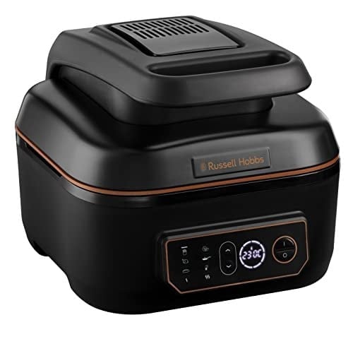 Russell Hobbs 26520-56 SatisFry Sıcak Hava Fritözü XL 5,5 L Multi [AirFryer & Grill & Multi-Cooker] (Bulaşık Makinesinde Yıkanabilir, Üstten ve Alttan Isıtmalı, Yavaş Pişirici, Fırınlama)