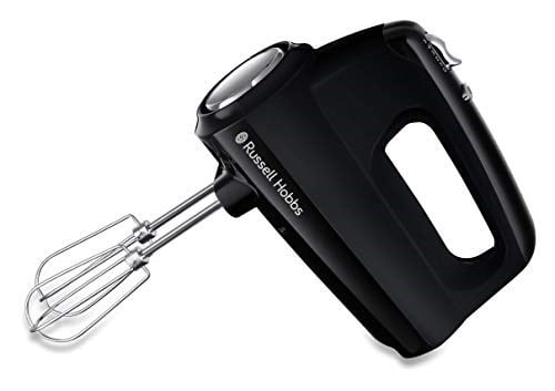 Russell Hobbs El mikseri mat siyah (5 hız kademesi artı turbo fonksiyonu, bulaşık makinesinde yıkanabilir 2 çırpma teli ve 2 yoğurma ka - Seçenekler: El mikseri, tek, Blender, Tek, Entsafter Weixdf...