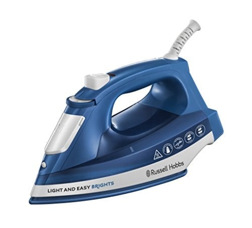 Russell Hobbs Light & Easy buharlı ütü, seramik-Buegelsohle, ekstra-şok buhar çıkışı:, 2400 W Mavi 24830-56