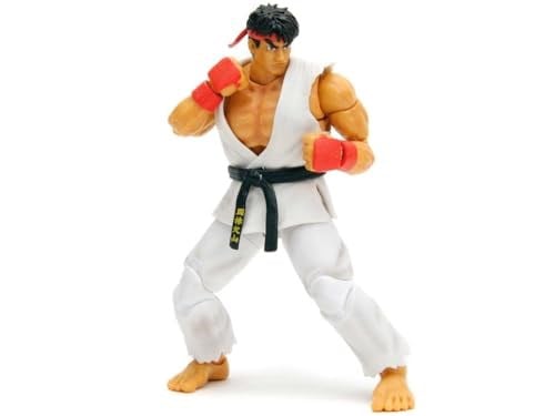 Ryu 15,2 cm hareketli figür, aksesuarlı ve alternatif kafa ve ellerle Ultra Street Fighter II: The Final Challengers (2017) Jada 34215 video oyunu modeli