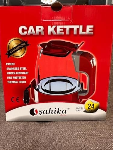 Şahika Oto Su Isıtıcısı Gizli Rezistans 24V 750 ml - Kırmızı