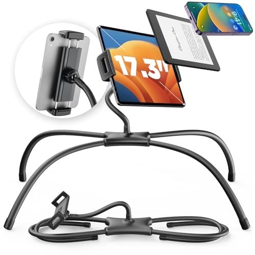 SAIJI iPad Standı, Yatak için Ayarlanabilir Ergonomik Tablet Tutucu, Yatakta Okumak için Kindle Standı, Tablet, Telefon, Kindle, Taşınabilir Monitör, Anahtar ve Daha Fazlası 4,7