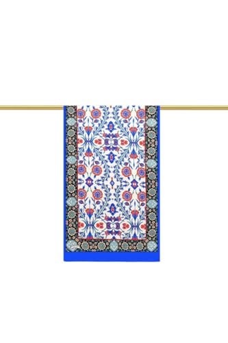 Saks Lacivert Selçuk Desen Fular