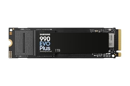 Samsung Dahili SSD 990 Evo Plus NVMe M.2 PCIe 4.0 x 4/5.0x2, 1 TB, 7150MB/s'ye kadar Okuma Hızı, Akıllı Turbo Write 2.0, Oyun ve Çalışma için Mükemmel, MZ-V9S1T0BW