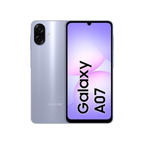 Samsung Galaxy A07 LTE, Android Akıllı Telefon, 4GB RAM, 128GB Hafıza, Açık Mor, Büyük Ekran, 6 nm işlemcisiyle (Samsung Türkiye Garantili)