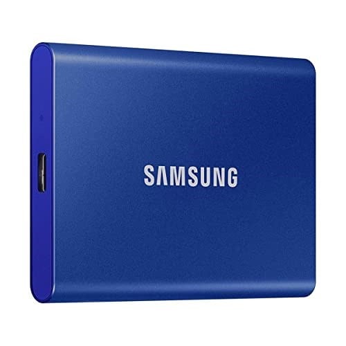 Samsung MU-PC2T0H T7 Harici Katı Hal Sürücüsü, 2TB USB 3.2 Gen 2, Mavi